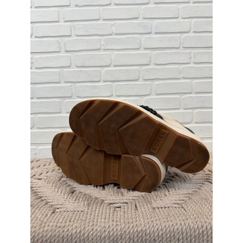 Sorel Platform Sandals Beige Suede Braided Strap Size 7